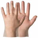 Strækbar engangshandske